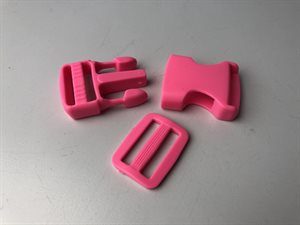 Klikspænde - pink, 25 mm